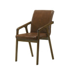 Chaises de salle à manger rembourrées rustiques et simples CraftPorch (ensemble de 6)