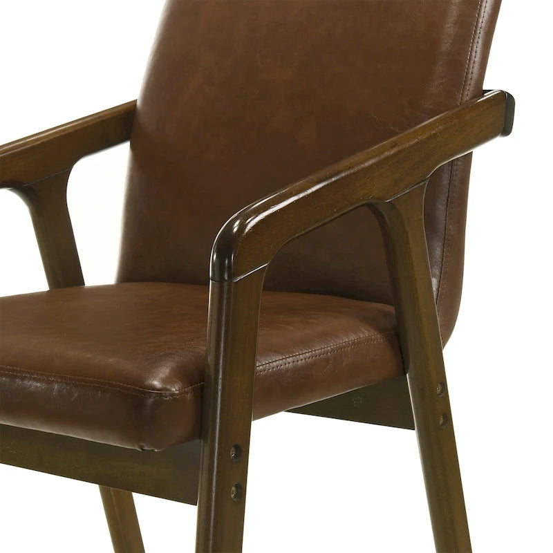 Chaises de salle à manger rembourrées rustiques et simples CraftPorch (ensemble de 6)