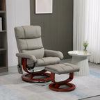 Fauteuil inclinable HOMCOM avec repose-pieds, fauteuil inclinable électrique en similicuir