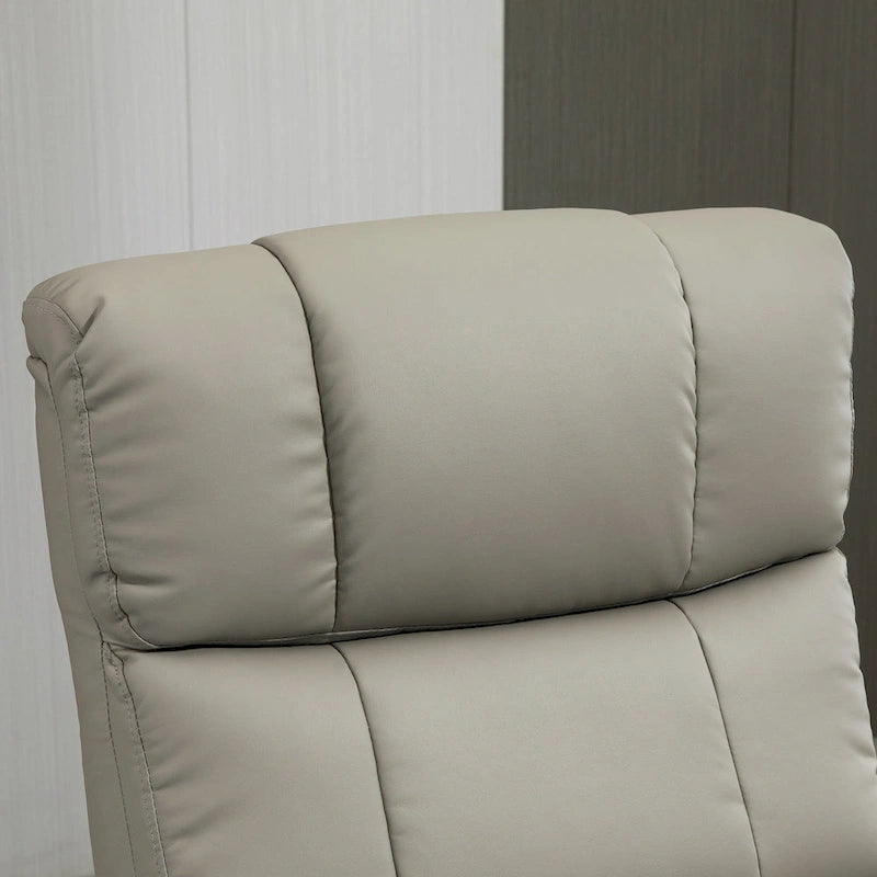 Fauteuil inclinable HOMCOM avec repose-pieds, fauteuil inclinable électrique en similicuir