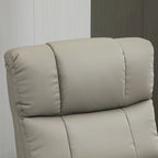 Fauteuil inclinable HOMCOM avec repose-pieds, fauteuil inclinable électrique en similicuir