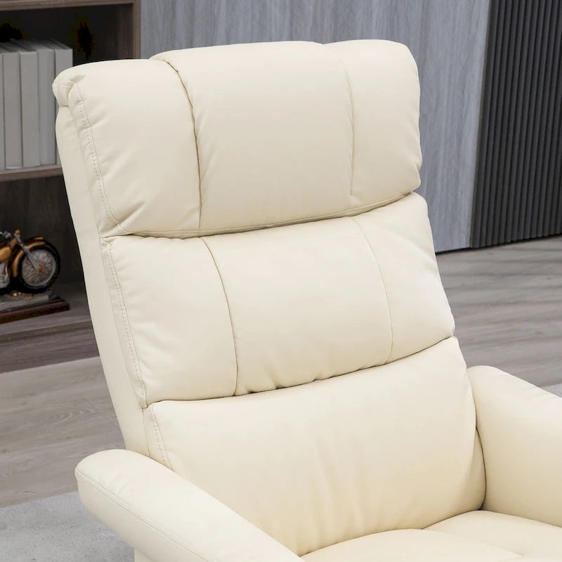 Fauteuil inclinable HOMCOM avec repose-pieds, fauteuil inclinable électrique en similicuir