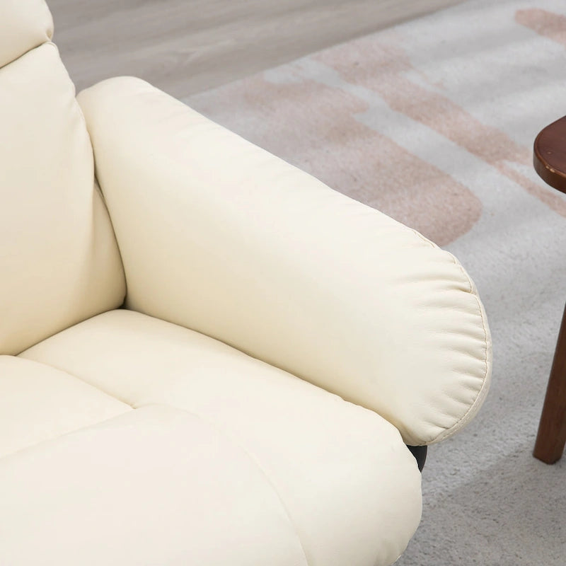 Fauteuil inclinable HOMCOM avec repose-pieds, fauteuil inclinable électrique en similicuir