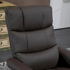 Fauteuil inclinable HOMCOM avec repose-pieds, fauteuil inclinable électrique en similicuir