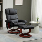 Fauteuil inclinable HOMCOM avec repose-pieds, fauteuil inclinable électrique en similicuir