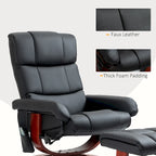 Fauteuil inclinable HOMCOM avec repose-pieds, fauteuil inclinable électrique en similicuir