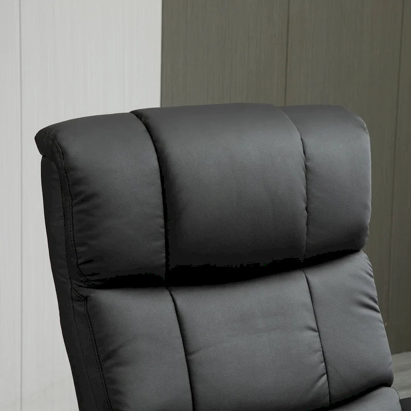 Fauteuil inclinable HOMCOM avec repose-pieds, fauteuil inclinable électrique en similicuir