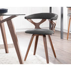 Carson Carrington Viby Mid-century Modern Swivel Dining/ Accent Chair - N/A