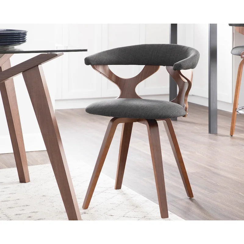 Carson Carrington Viby Mid-century Modern Swivel Dining/ Accent Chair - N/A