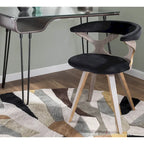 Fauteuil pivotant de salle à manger/d'appoint Carson Carrington Viby, style moderne du milieu du siècle - Non disponible