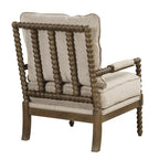 Fauteuil à fuseaux moderne Morden Fort, fauteuil d'appoint pour salon