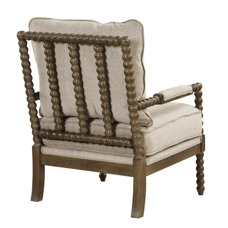 Fauteuil à fuseaux moderne Morden Fort, fauteuil d'appoint pour salon