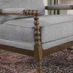 Fauteuil à fuseaux moderne Morden Fort, fauteuil d'appoint pour salon