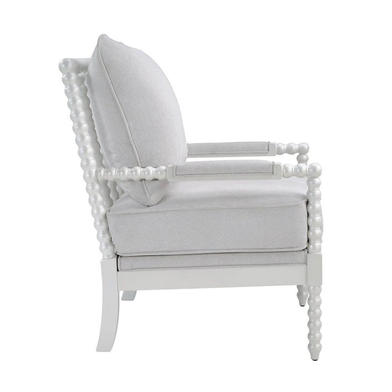 Fauteuil à fuseaux moderne Morden Fort, fauteuil d'appoint pour salon