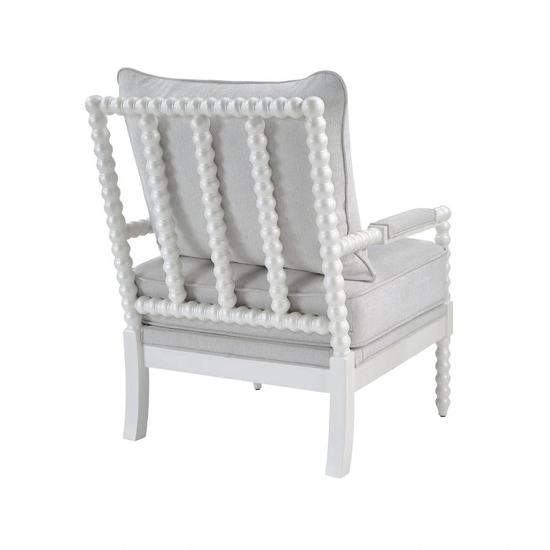 Fauteuil à fuseaux moderne Morden Fort, fauteuil d'appoint pour salon