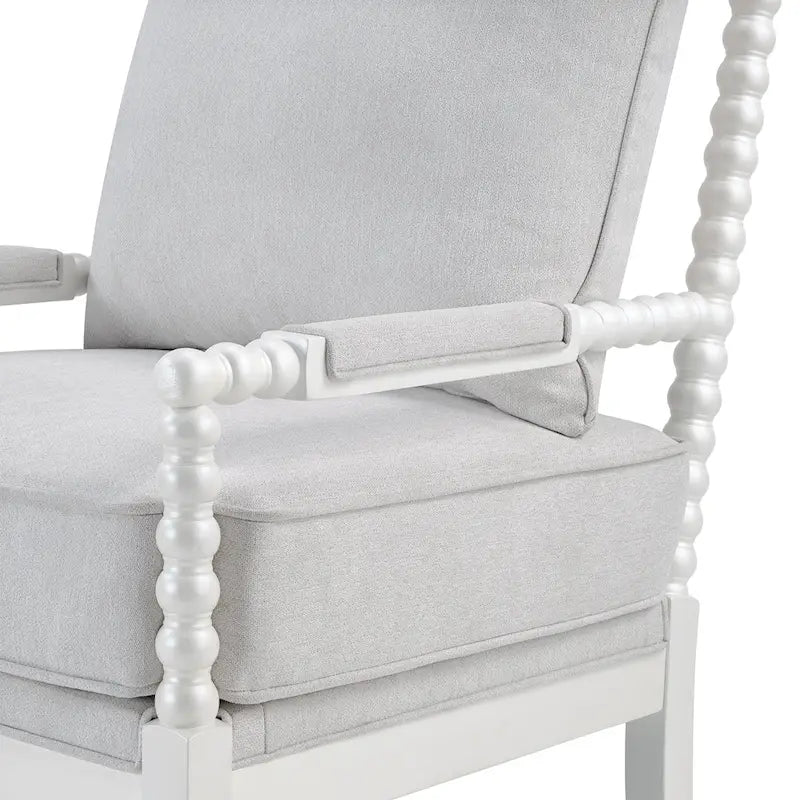 Fauteuil à fuseaux moderne Morden Fort, fauteuil d'appoint pour salon