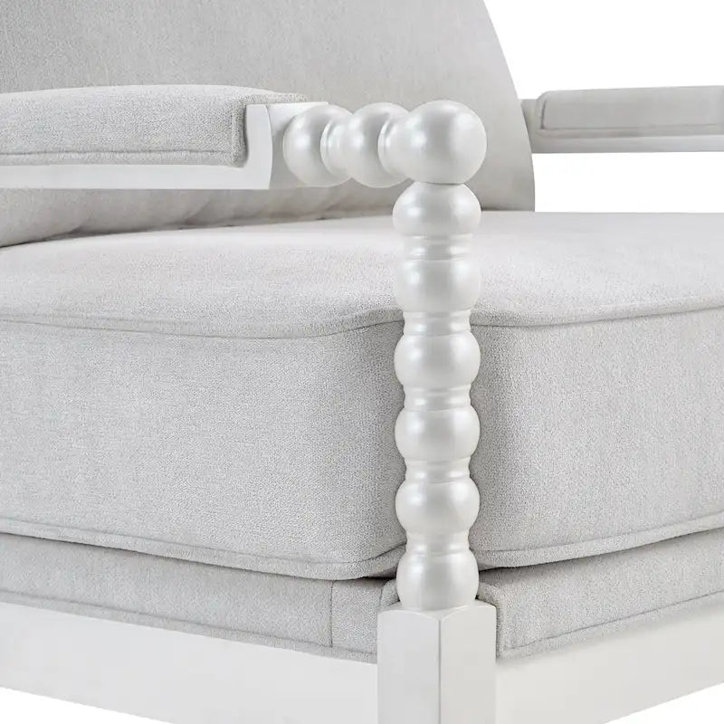 Fauteuil à fuseaux moderne Morden Fort, fauteuil d'appoint pour salon