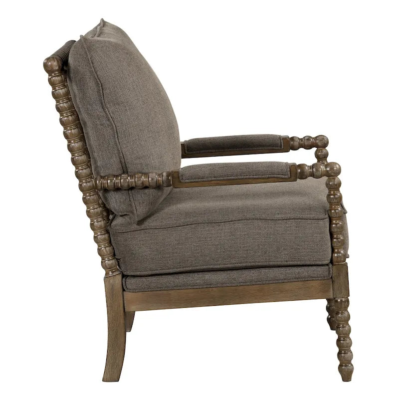 Fauteuil à fuseaux moderne Morden Fort, fauteuil d'appoint pour salon