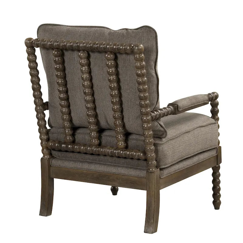 Fauteuil à fuseaux moderne Morden Fort, fauteuil d'appoint pour salon