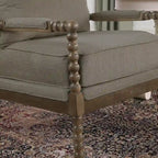 Fauteuil à fuseaux moderne Morden Fort, fauteuil d'appoint pour salon