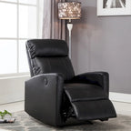 Fauteuil de lecture inclinable électrique AC Pacific Modern en similicuir, petit modèle