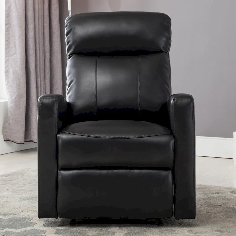Fauteuil de lecture inclinable électrique AC Pacific Modern en similicuir, petit modèle