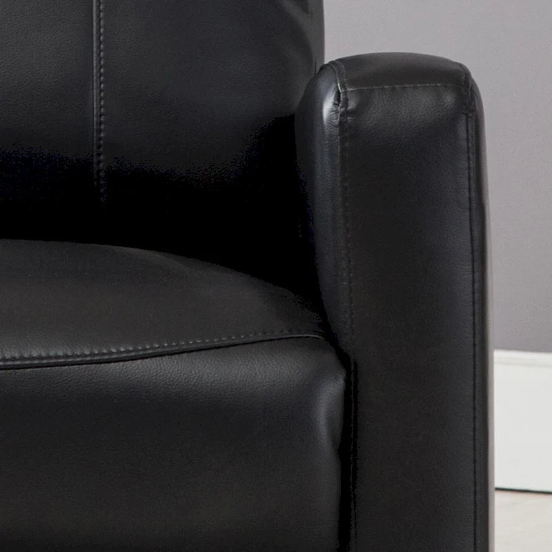 Fauteuil de lecture inclinable électrique AC Pacific Modern en similicuir, petit modèle