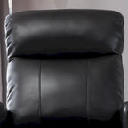 Fauteuil de lecture inclinable électrique AC Pacific Modern en similicuir, petit modèle