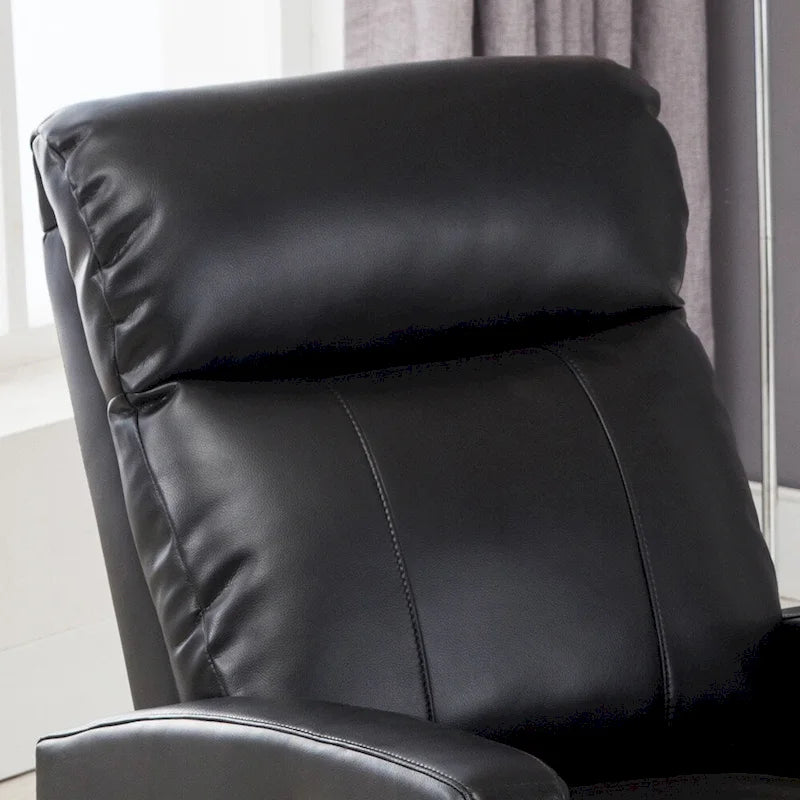 Fauteuil de lecture inclinable électrique AC Pacific Modern en similicuir, petit modèle