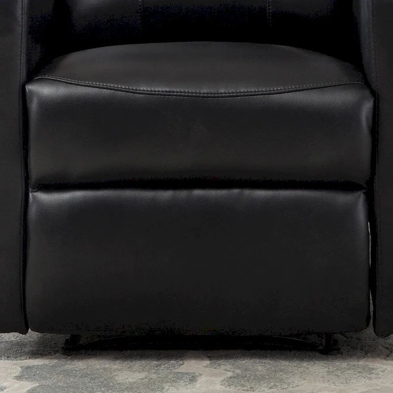 Fauteuil de lecture inclinable électrique AC Pacific Modern en similicuir, petit modèle