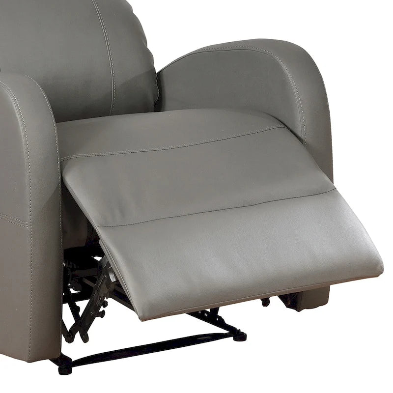 Fauteuil de lecture inclinable électrique AC Pacific Modern en similicuir, petit modèle