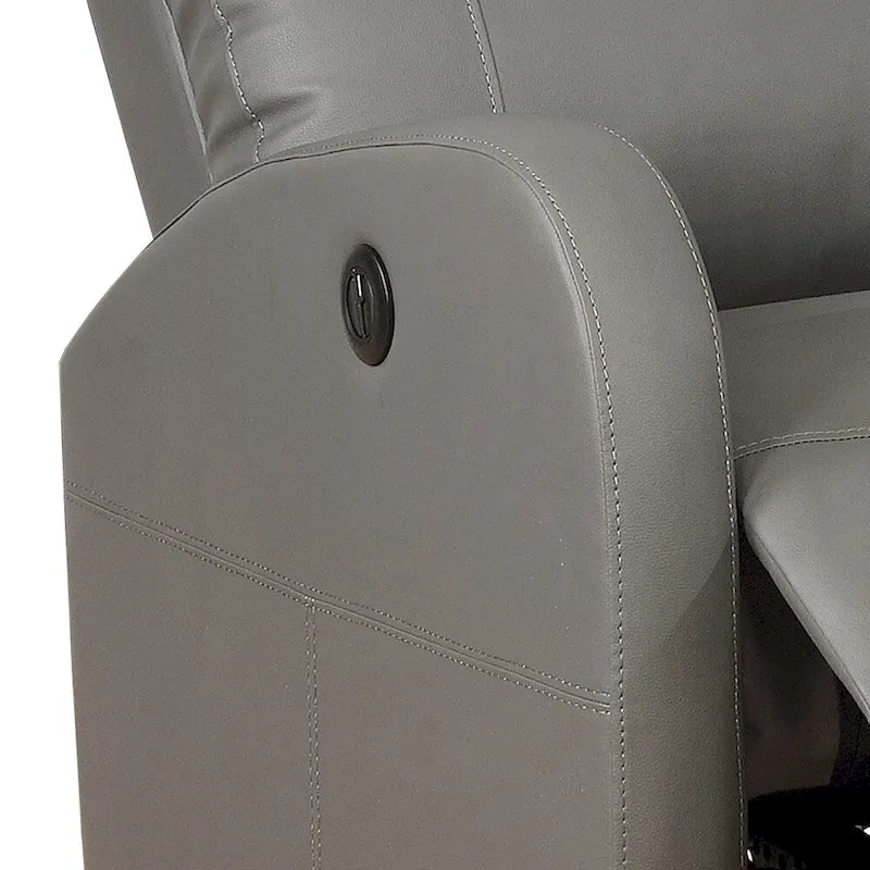 Fauteuil de lecture inclinable électrique AC Pacific Modern en similicuir, petit modèle