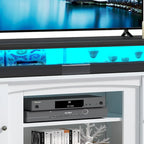 Meuble TV Moasis 58 Highboy, style ferme, pour téléviseurs jusqu'à 65 à 58 pouces.