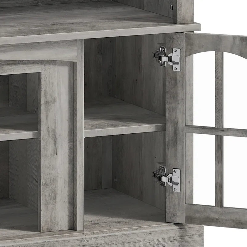 Meuble TV Moasis 58 Highboy, style ferme, pour téléviseurs jusqu'à 65 à 58 pouces.