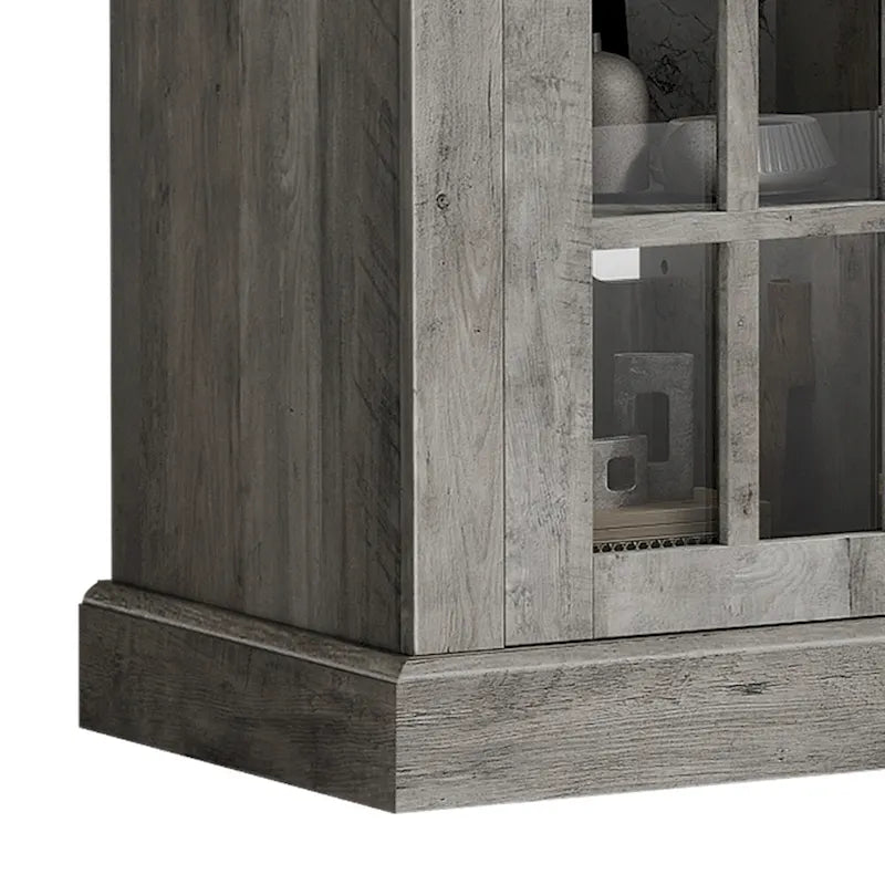 Meuble TV Moasis 58 Highboy, style ferme, pour téléviseurs jusqu'à 65 à 58 pouces.