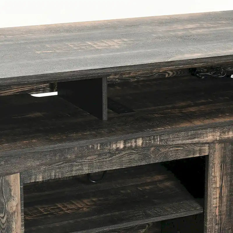 Meuble TV Moasis 58 Highboy, style ferme, pour téléviseurs jusqu'à 65 à 58 pouces.