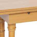 Console à tréteaux rabattables SEI Furniture Eddlewood Farmhouse transformée en table à manger