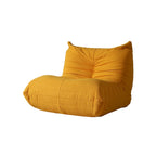 Fauteuil de cheminée, canapé une place, pouf en tissu Teddy