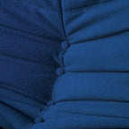 Fauteuil de cheminée, canapé une place, pouf en tissu Teddy