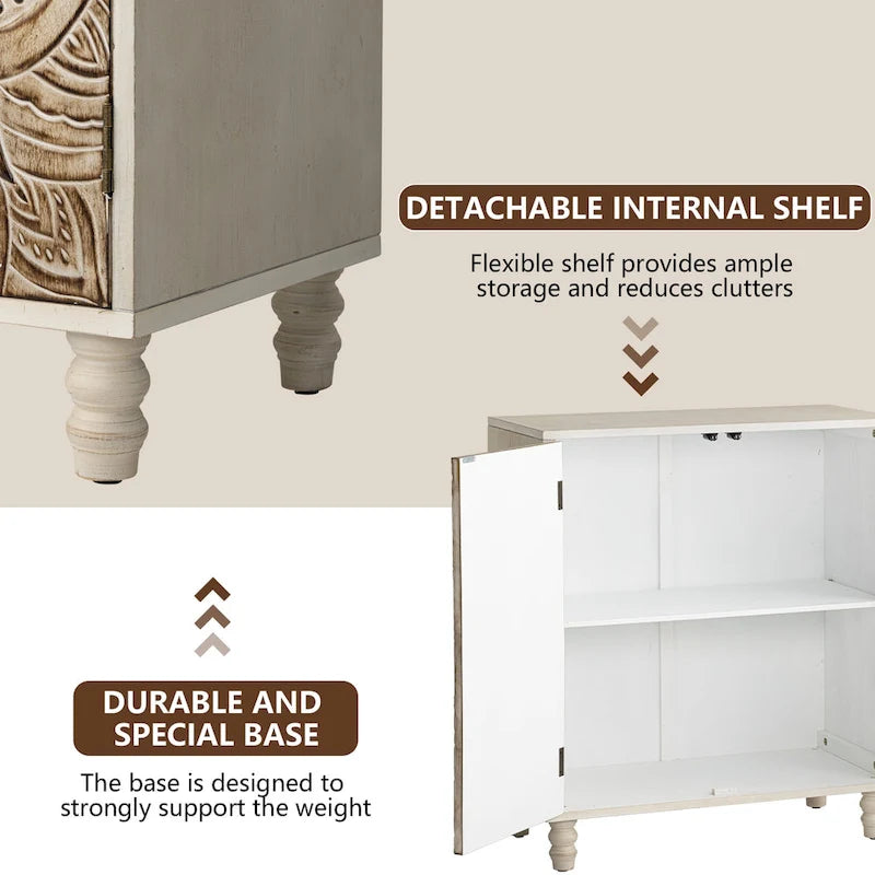 Buffet et armoire de rangement vintage très confortable