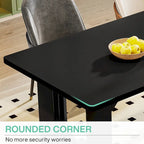 Table de salle à manger rectangulaire 70,89 cm pour 6 à 8 personnes, style moderne et épuré, en bois.