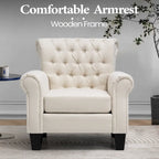 Fauteuil club confortable, canapé une place, siège d'intérieur avec accoudoirs et assise rembourrée