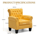 Fauteuil club confortable, canapé une place, siège d'intérieur avec accoudoirs et assise rembourrée