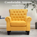 Fauteuil club confortable, canapé une place, siège d'intérieur avec accoudoirs et assise rembourrée