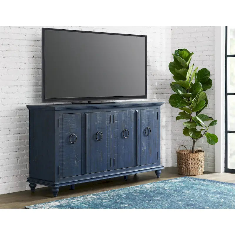 Console de meuble TV en bois massif Garden District 65