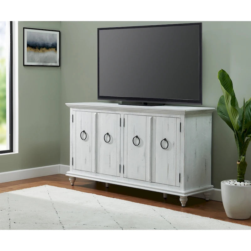 Console de meuble TV en bois massif Garden District 65