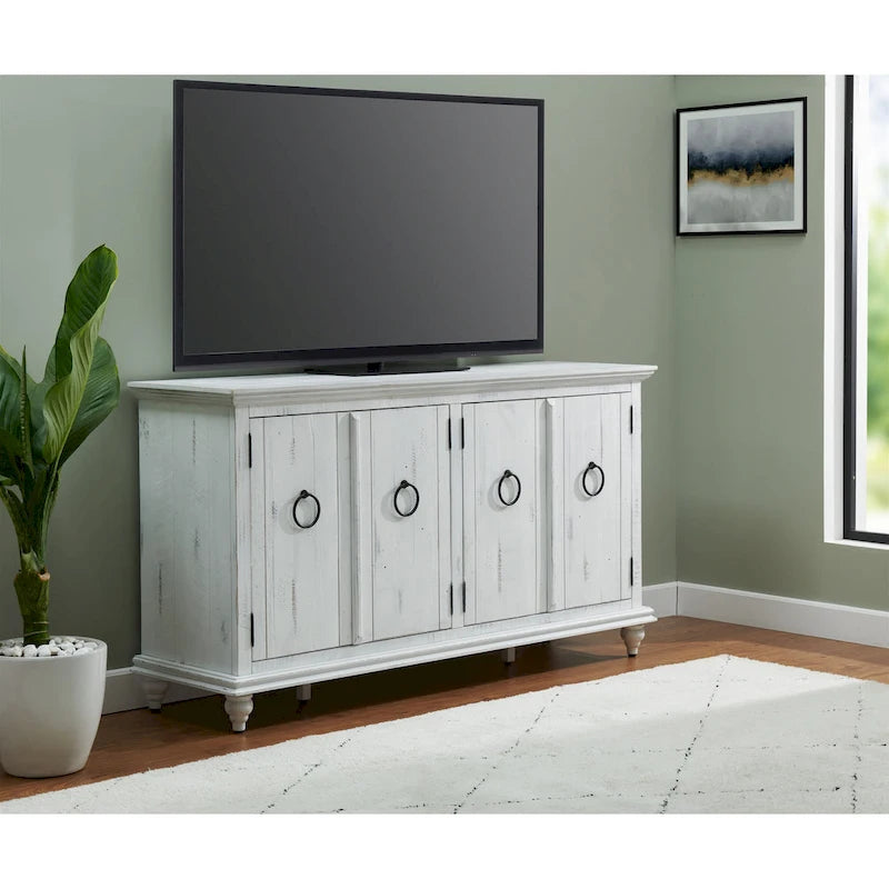 Console de meuble TV en bois massif Garden District 65