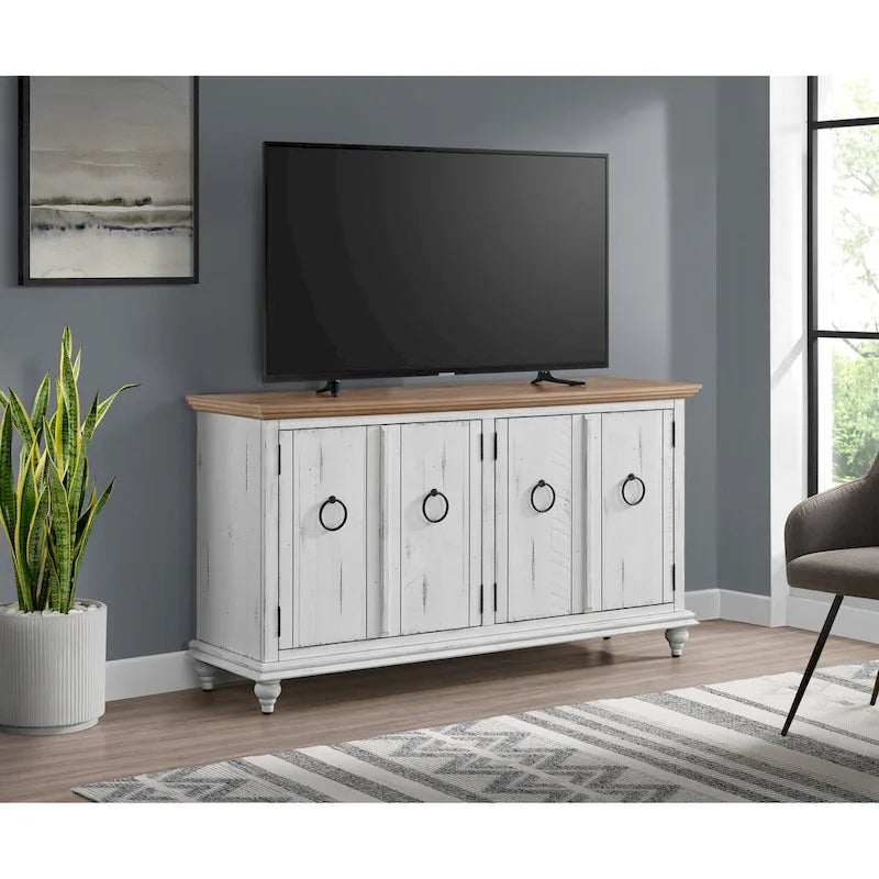 Console de meuble TV en bois massif Garden District 65