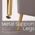 HOMYKA Fauteuil à oreilles moderne, ensemble de 2 fauteuils d'appoint rembourrés