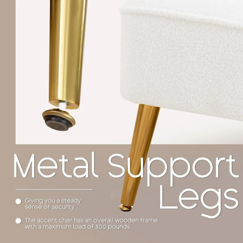 HOMYKA Fauteuil à oreilles moderne, ensemble de 2 fauteuils d'appoint rembourrés